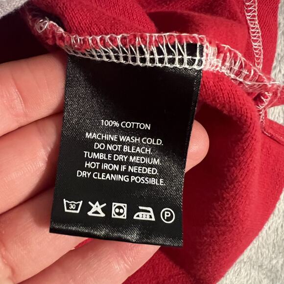 Sniper Gang Shirt Mens Small Red Green White Long Sleeve Rugby Polo Graphic - Picture 7 of 14